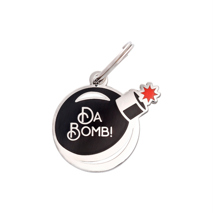 Da Bomb Pet ID Tag - 3 Red Rovers