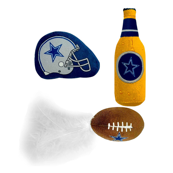 Dallas Cowboys 3 piece Catnip Toy Set - 3 Red Rovers