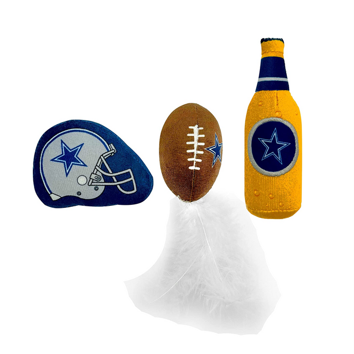 Dallas Cowboys 3 piece Catnip Toy Set - 3 Red Rovers