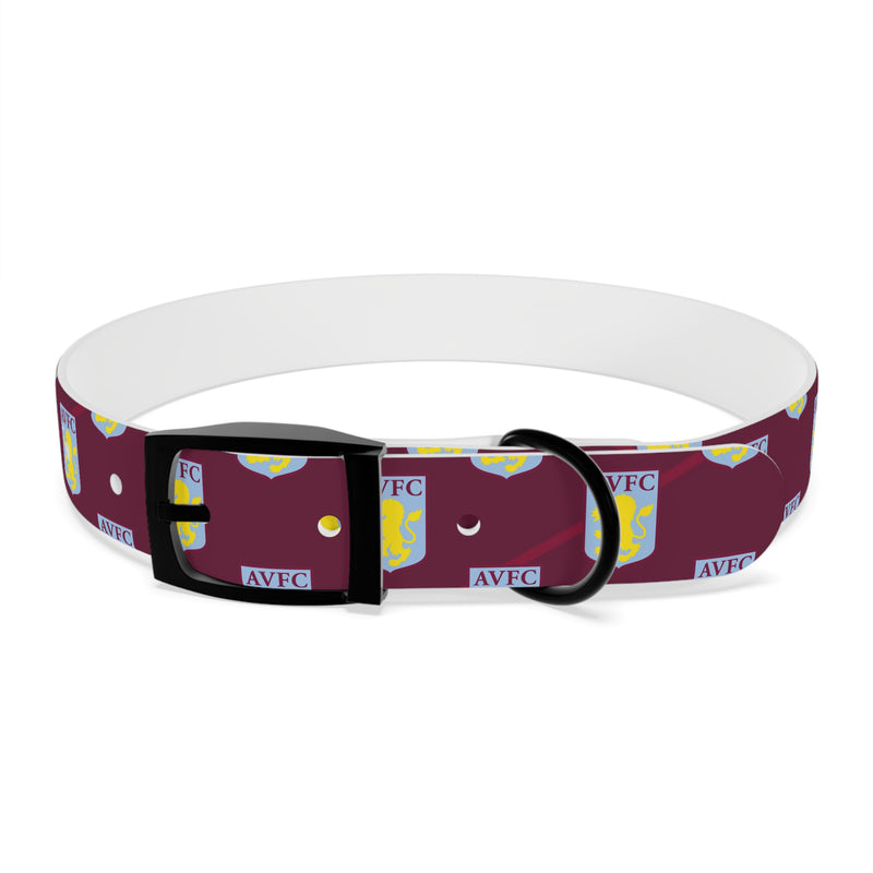 Aston Villa 23 Home Inspired Waterproof Dog Collar - 3 Red Rovers