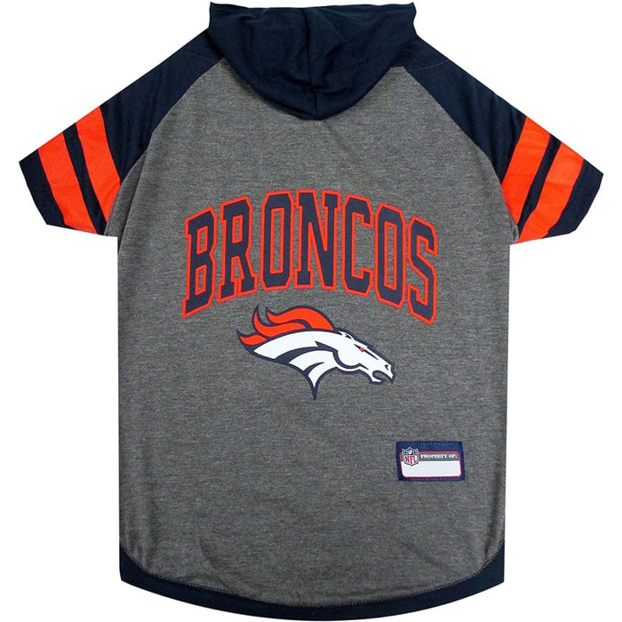 Denver Broncos Lightweight Pet Hoodie - 3 Red Rovers