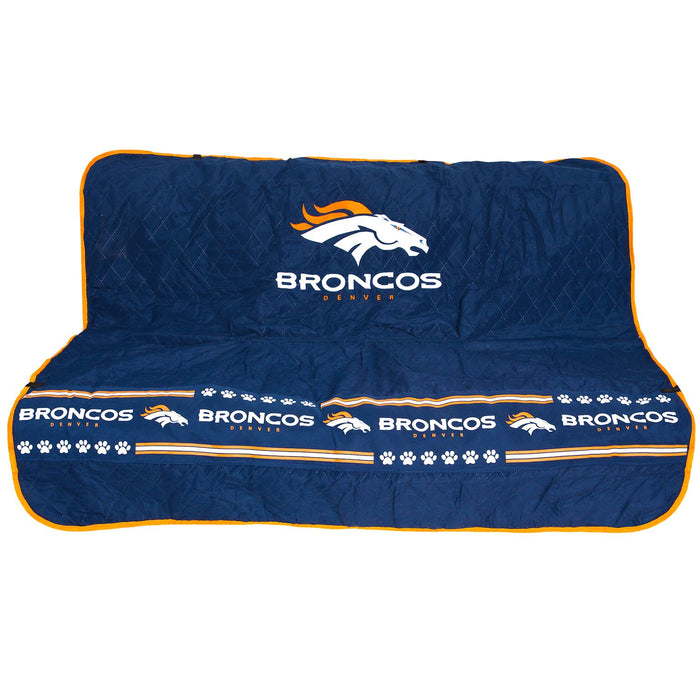Denver Broncos Pet Car Seat Protector - 3 Red Rovers