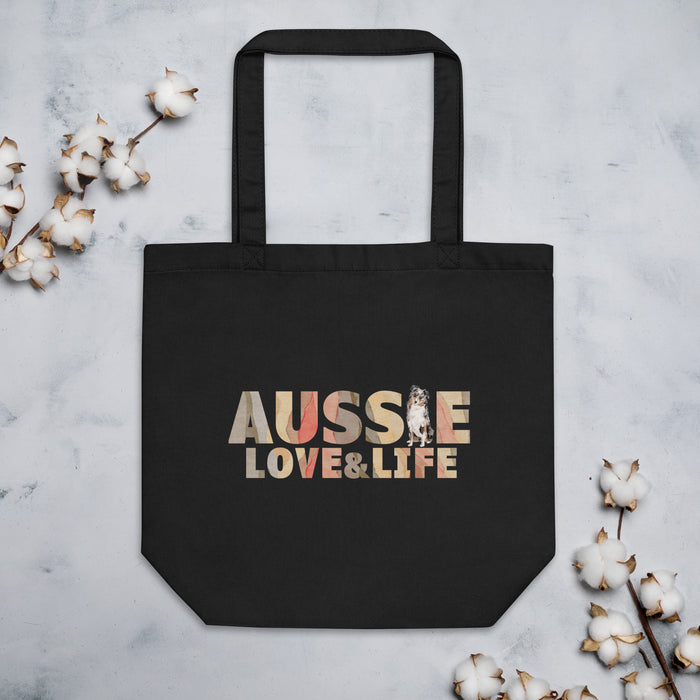Australian Shepherd Love & Life Eco Tote Bag - 3 Red Rovers