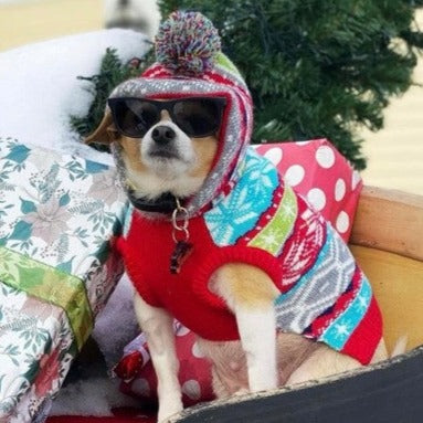 Fairisle Red Hoodie Sweater - 3 Red Rovers