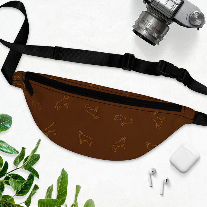 Labrador Retriever Waist/Belt Bag - Chocolate - 3 Red Rovers