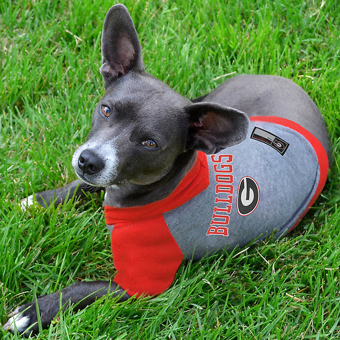 GA Bulldogs Lightweight Pet Hoodie - 3 Red Rovers