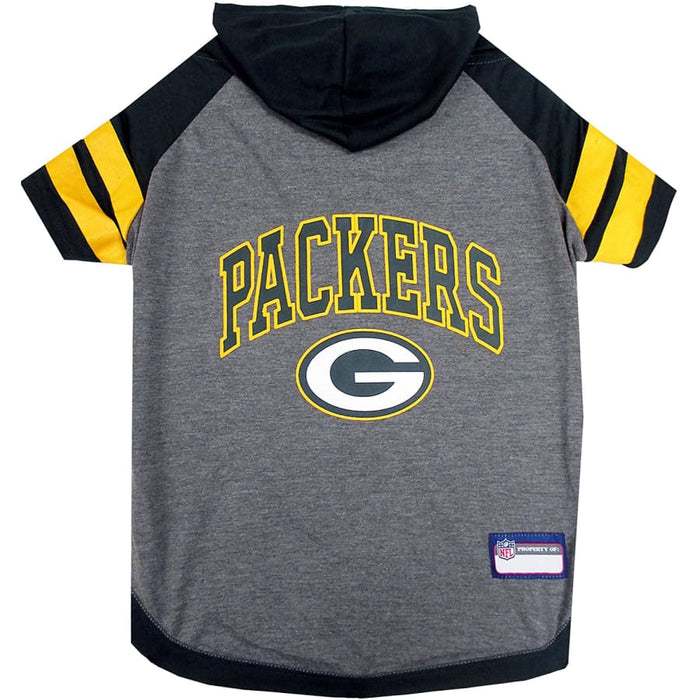 Green Bay Packers Lightweight Pet Hoodie - 3 Red Rovers