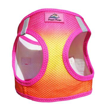 American River Choke Free Dog Harness™ Ombre - Raspberry Pink and Orange - 3 Red Rovers