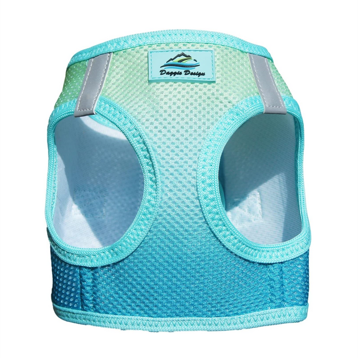 American River Choke Free Dog Harness™ Ombre - Aruba Blue - 3 Red Rovers