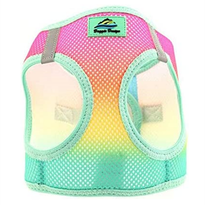 American River Choke Free Dog Harness™ Ombre - Beach Party - 3 Red Rovers