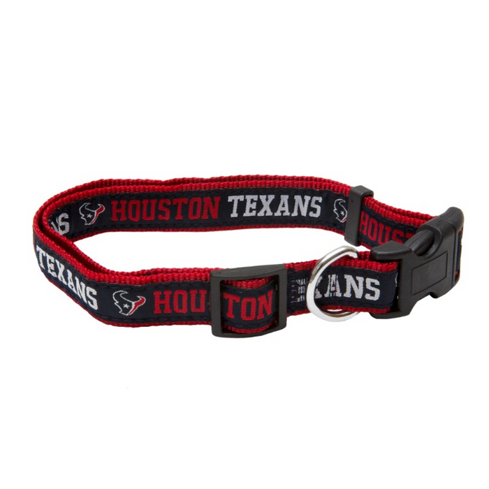 Houston Texans Dog Collar or Leash - 3 Red Rovers