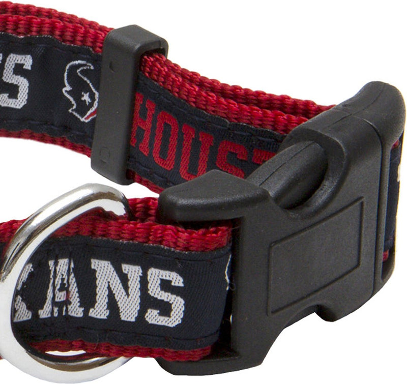Houston Texans Dog Collar or Leash - 3 Red Rovers