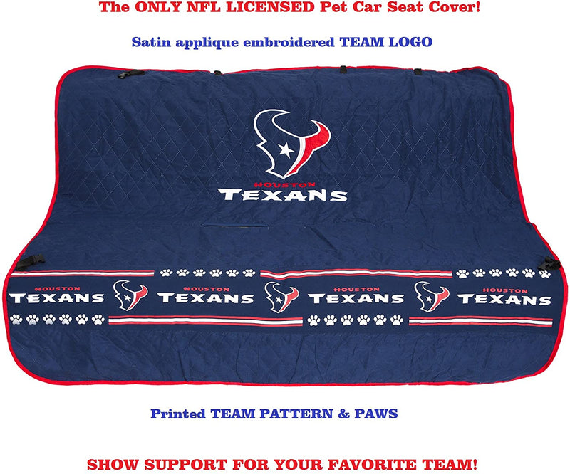 Houston Texans Pet Car Seat Protector - 3 Red Rovers