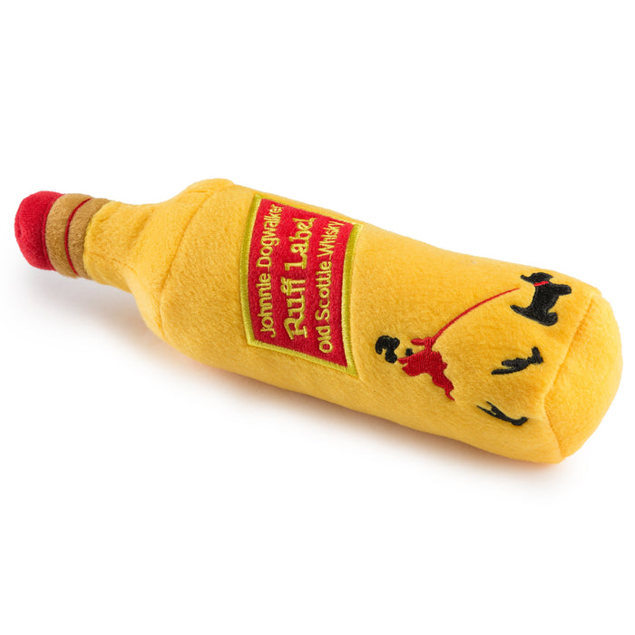 Johnnie Dogwalker Ruff Label Bottle Plush Toy - 3 Red Rovers
