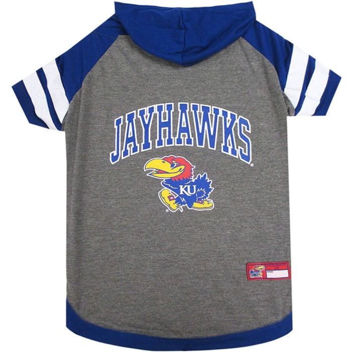 KS Jayhawks Lightweight Pet Hoodie - 3 Red Rovers