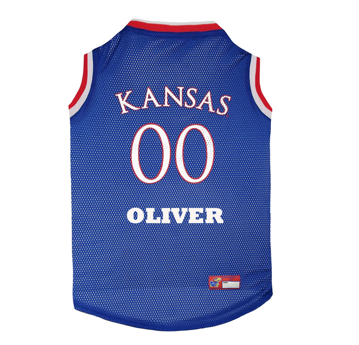 KS Jayhawks Basketball Pet Jersey - 3 Red Rovers