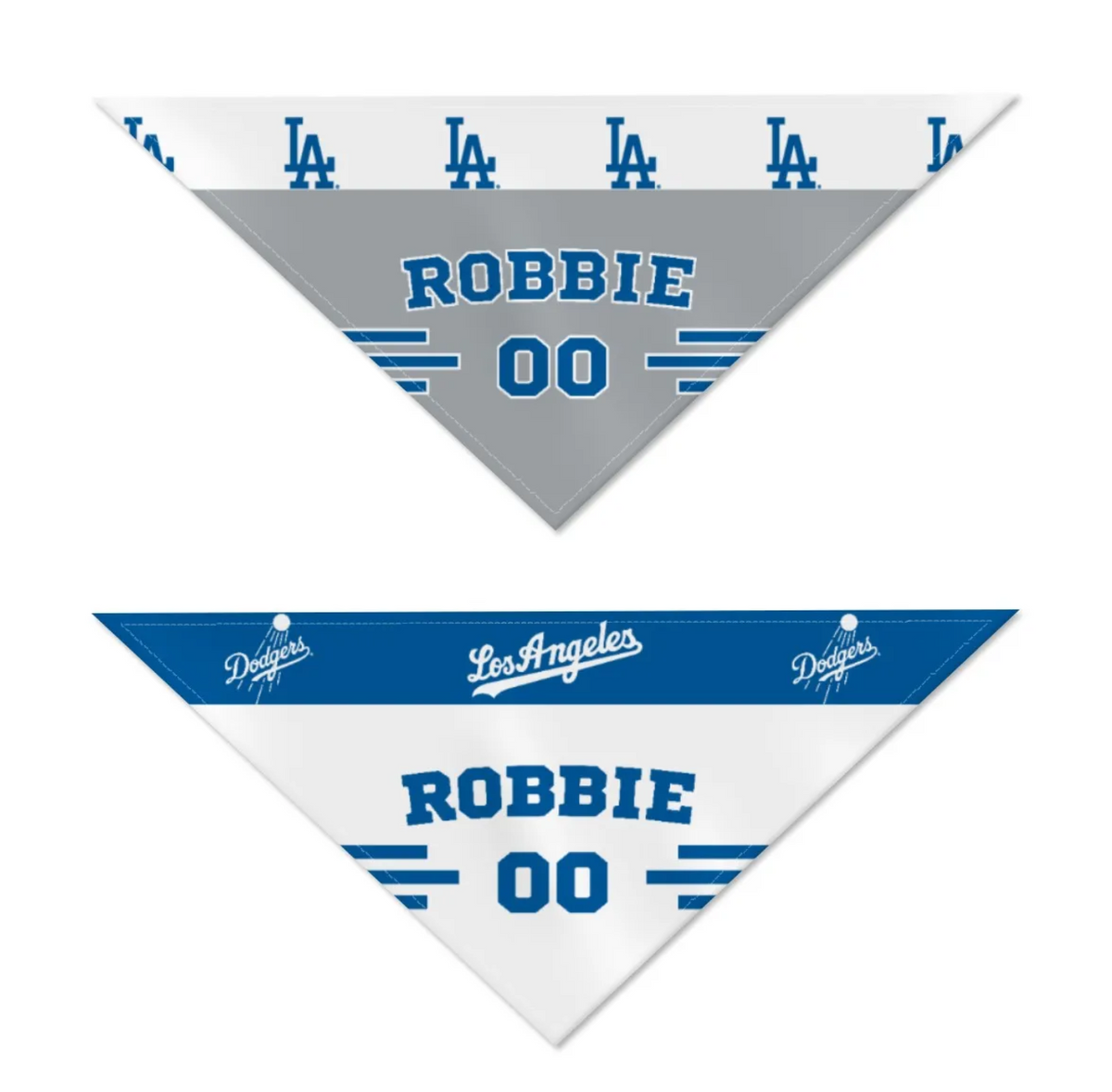 LA Dodgers Home/Road Personalized Reversible Bandana - 3 Red Rovers