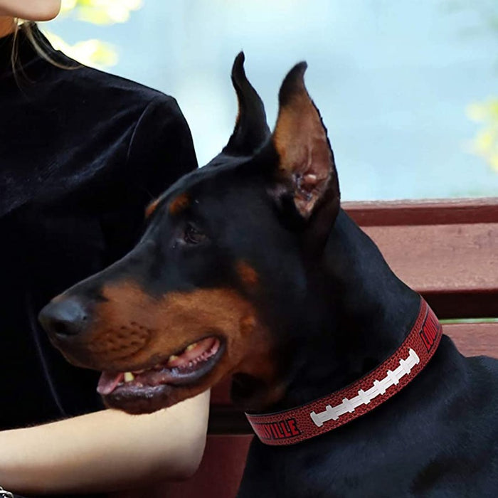 Louisville Cardinals Pro Dog Collar - 3 Red Rovers