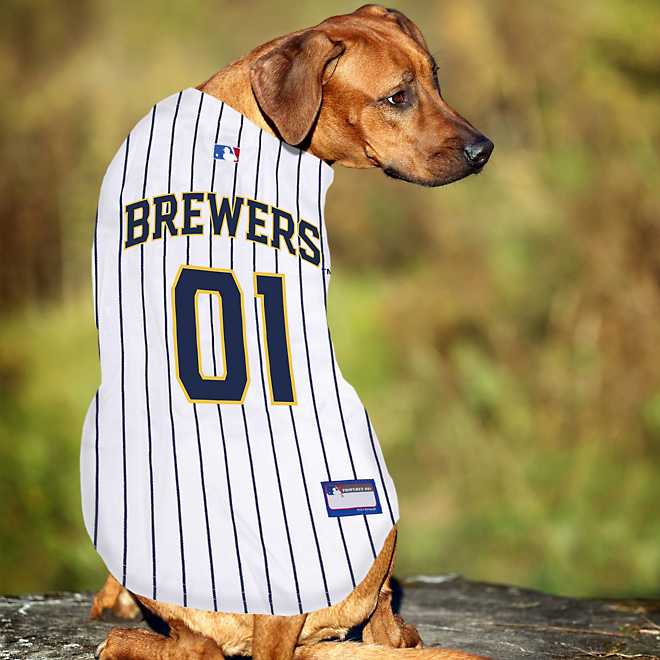 Milwaukee Brewers Pet Jersey, Officially Licensed