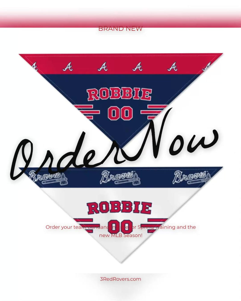 Atlanta Braves Home/Road Personalized Reversible Bandana