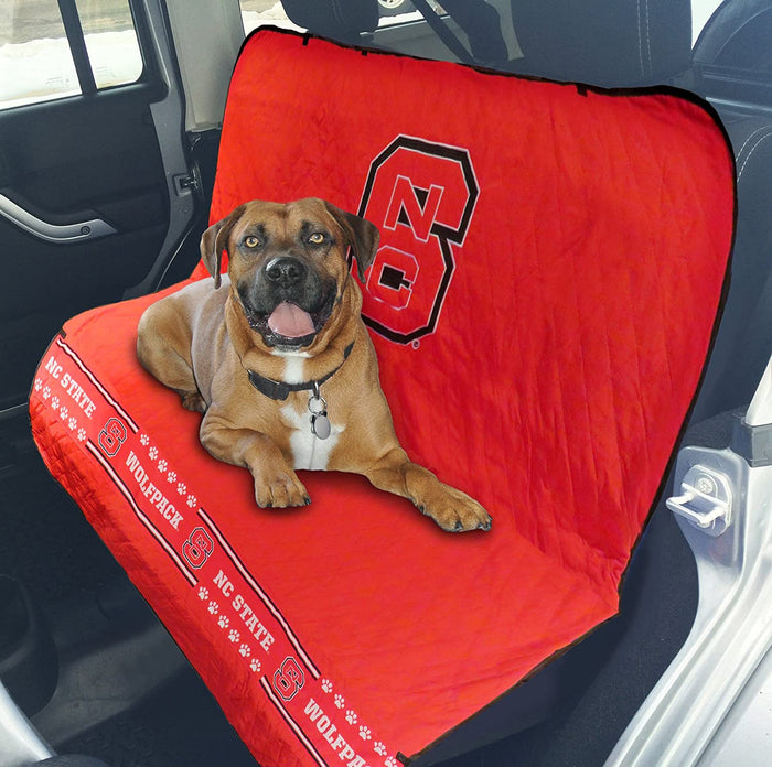 NC State Wolfpack Pet Car Seat Protector - 3 Red Rovers