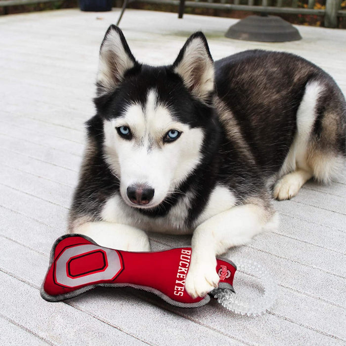 OH State Buckeyes Dental Tug Toys - 3 Red Rovers