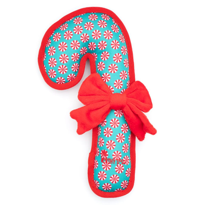 Peppermint Candy Cane Tough Toy - 3 Red Rovers