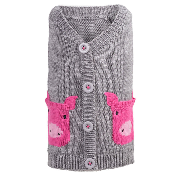 Wilbur Pig Cardigan Sweater - 3 Red Rovers