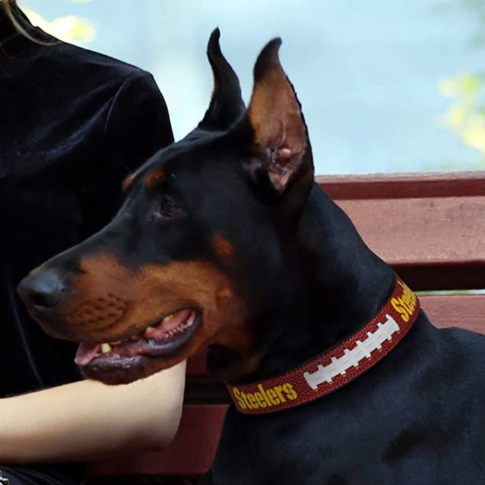 Pittsburgh Steelers Pro Dog Collar - 3 Red Rovers