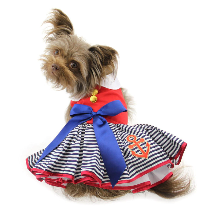 Sailor Dress with Leash - 3 Red Rovers