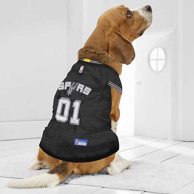San Antonio Spurs Dog Jersey - Officially Licensed NBA Pet Clothes