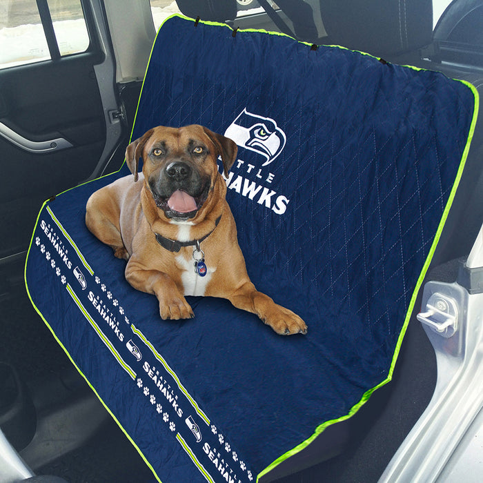 Seattle Seahawks Pet Car Seat Protector - 3 Red Rovers