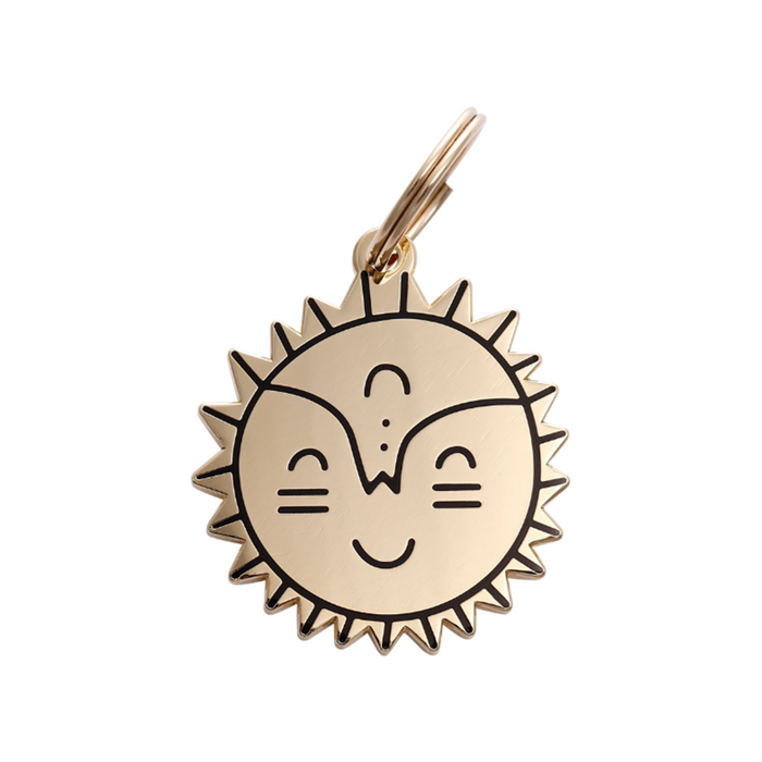 Smiling Sun Pet ID Tag - 3 Red Rovers