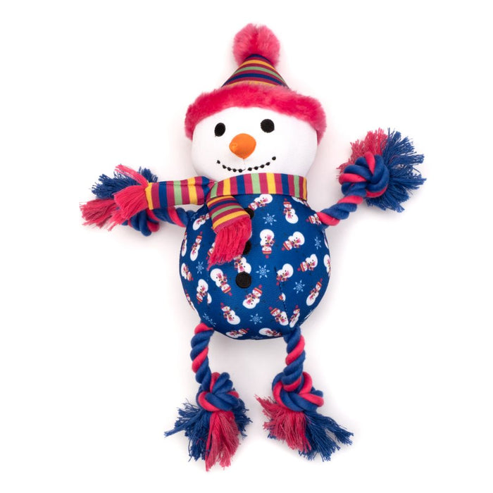 Snowman Rope Toy - 3 Red Rovers