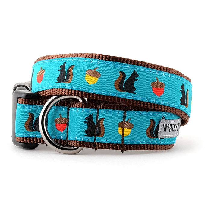 Squirrelly Collection Dog Collar or Leads - 3 Red Rovers