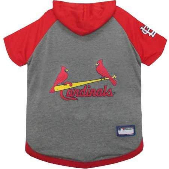 St Louis Cardinals Lightweight Pet Hoodie - 3 Red Rovers