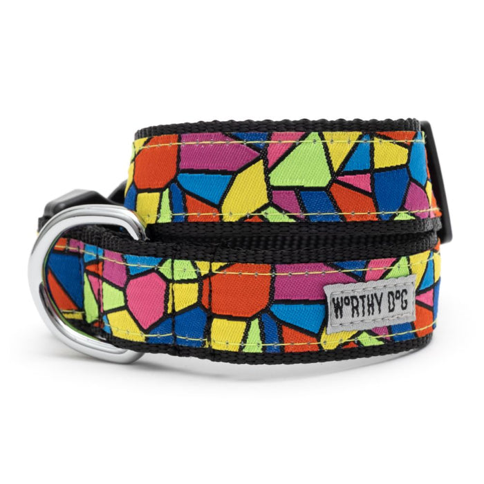 Stained Glass Collection Dog Collar or Leads - 3 Red Rovers