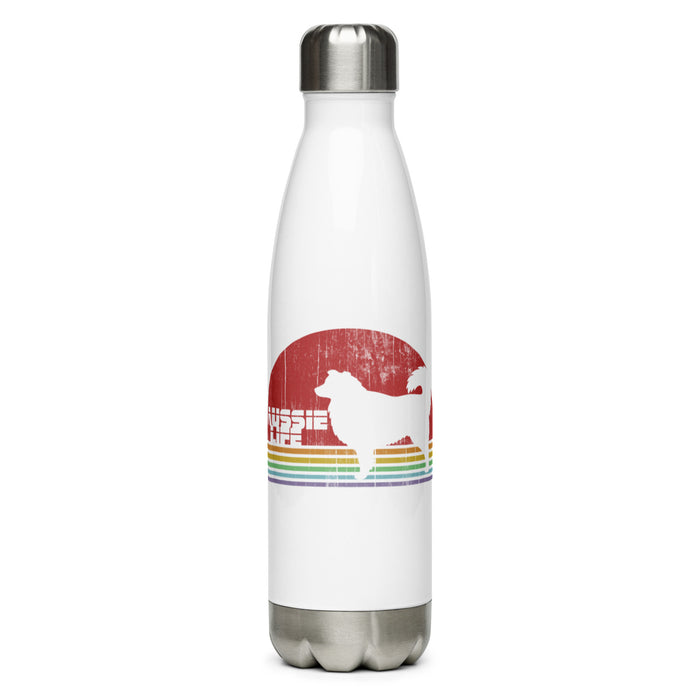 Australian Shepherd (Aussie) Life Stainless Steel Water Bottle - 3 Red Rovers