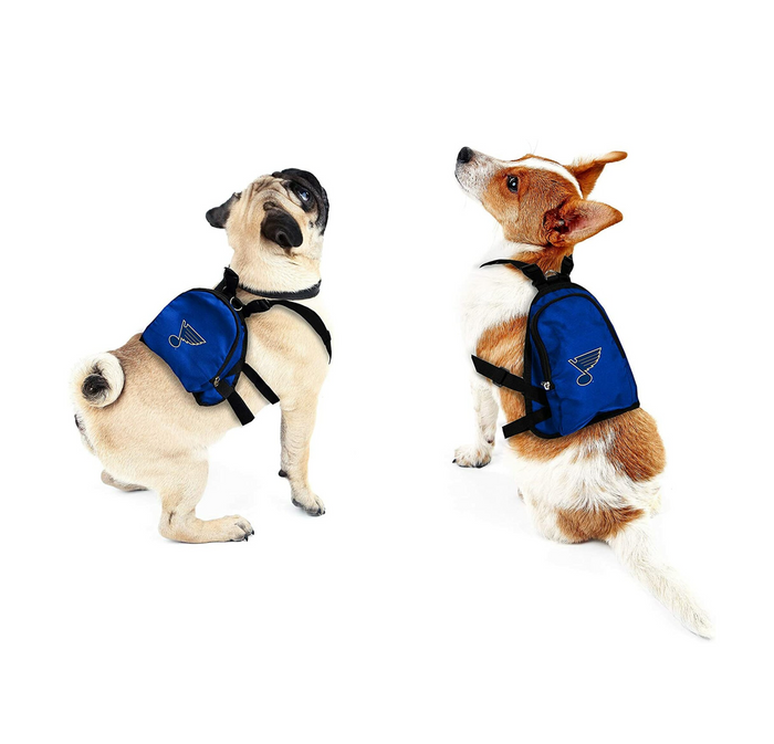 St Louis Blues Pet Mini Backpack - 3 Red Rovers
