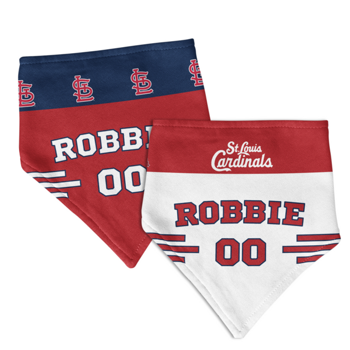 St Louis Cardinals Home/Road Personalized Reversible Bandana - 3 Red Rovers