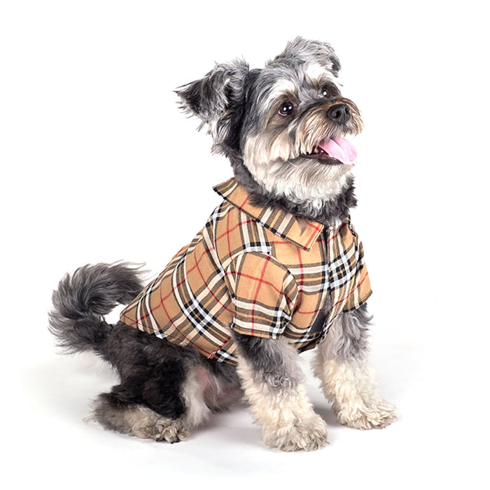 Tan Plaid Shirt - 3 Red Rovers
