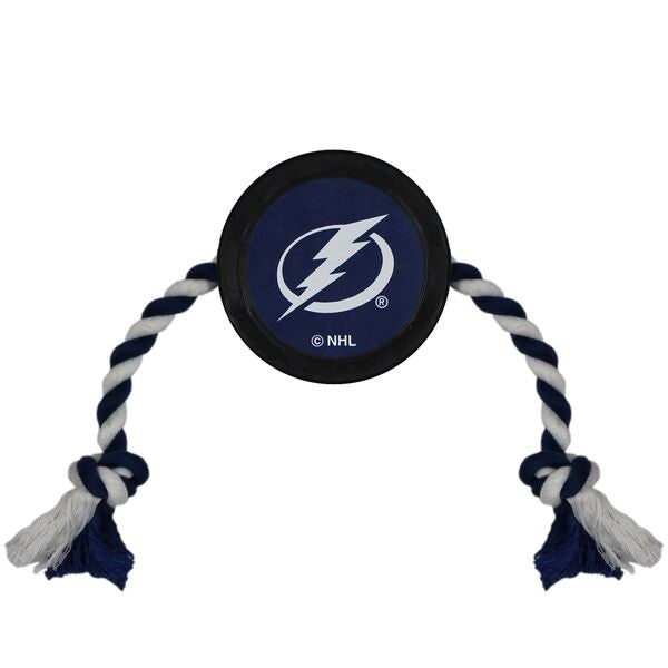 Tampa Bay Lightning Puck Rope Toys - 3 Red Rovers