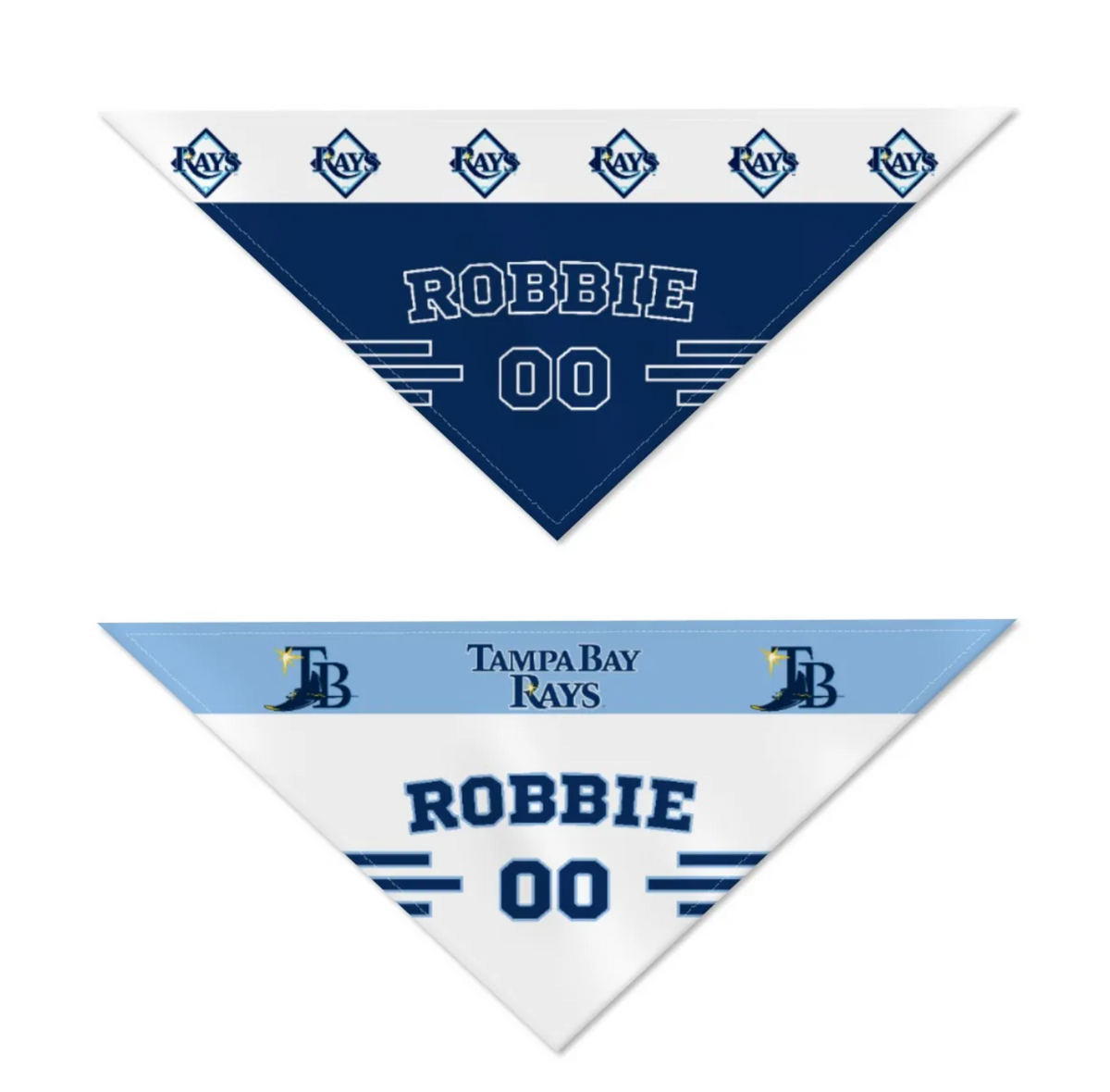 Tampa Bay Rays Home/Road Personalized Reversible Bandana - 3 Red Rovers