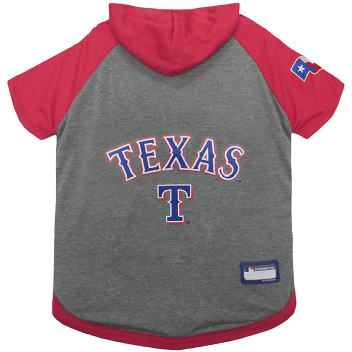 Texas Rangers Lightweight Pet Hoodie - 3 Red Rovers