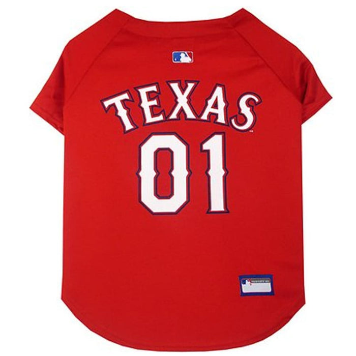 Texas Rangers Pet Jersey - 3 Red Rovers