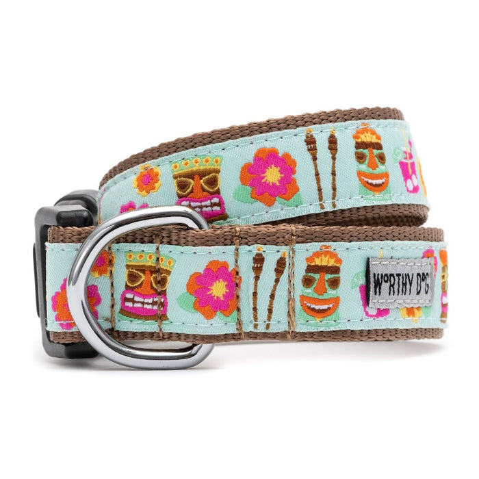 Tiki Time Collection Dog Collar or Leads - 3 Red Rovers