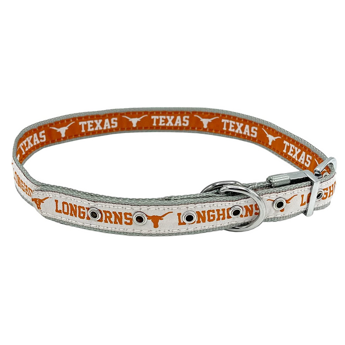 TX Longhorns Reversible Dog Collar - 3 Red Rovers