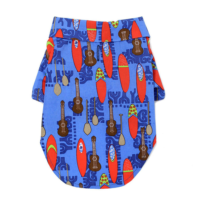 Ukuleles and Surfboards Hawaiian Camp Shirt - 3 Red Rovers