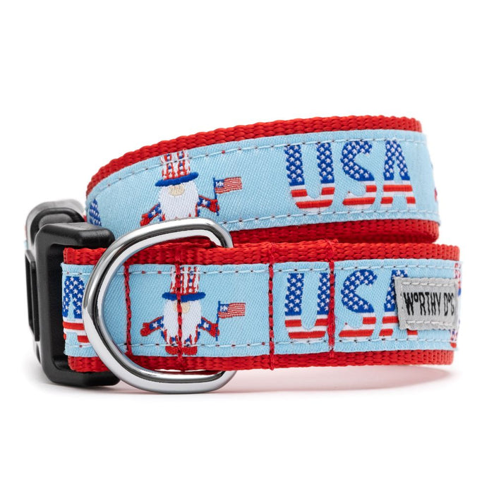 Uncle Sam Gnome Dog Collar - 3 Red Rovers