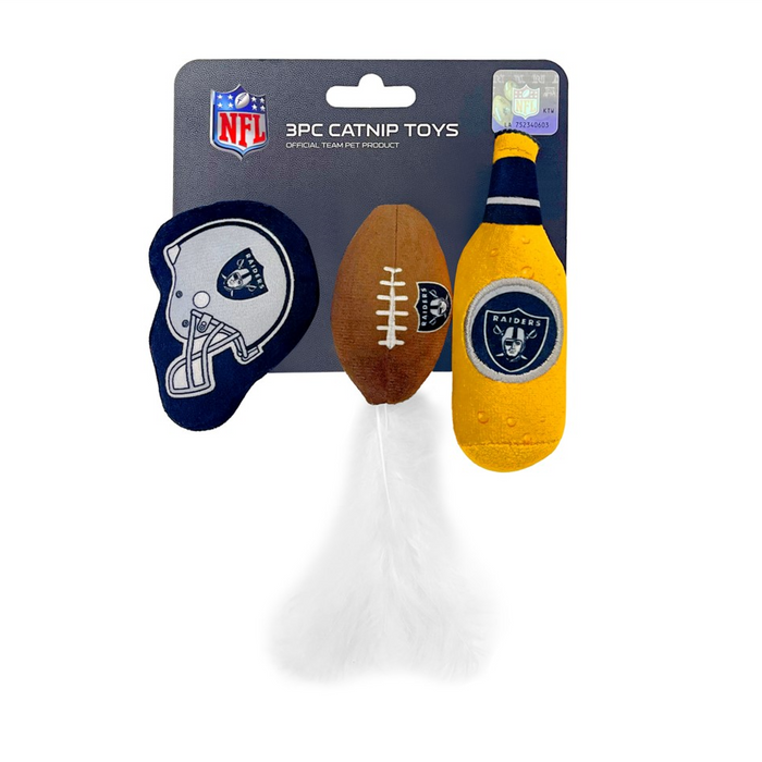 Vegas Raiders 3 piece Catnip Toy Set - 3 Red Rovers